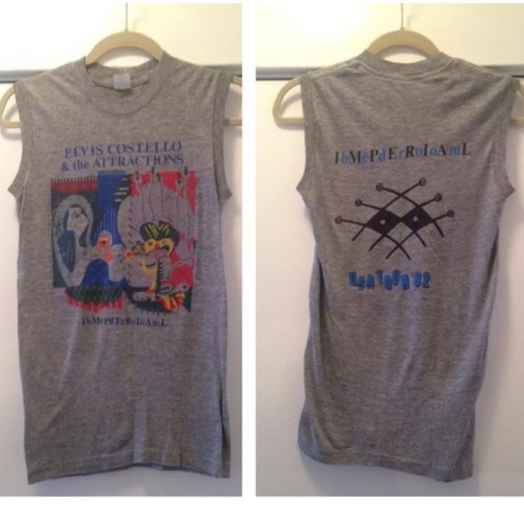 Vintage 82’ Elvis Costello top - Picture 1 of 3